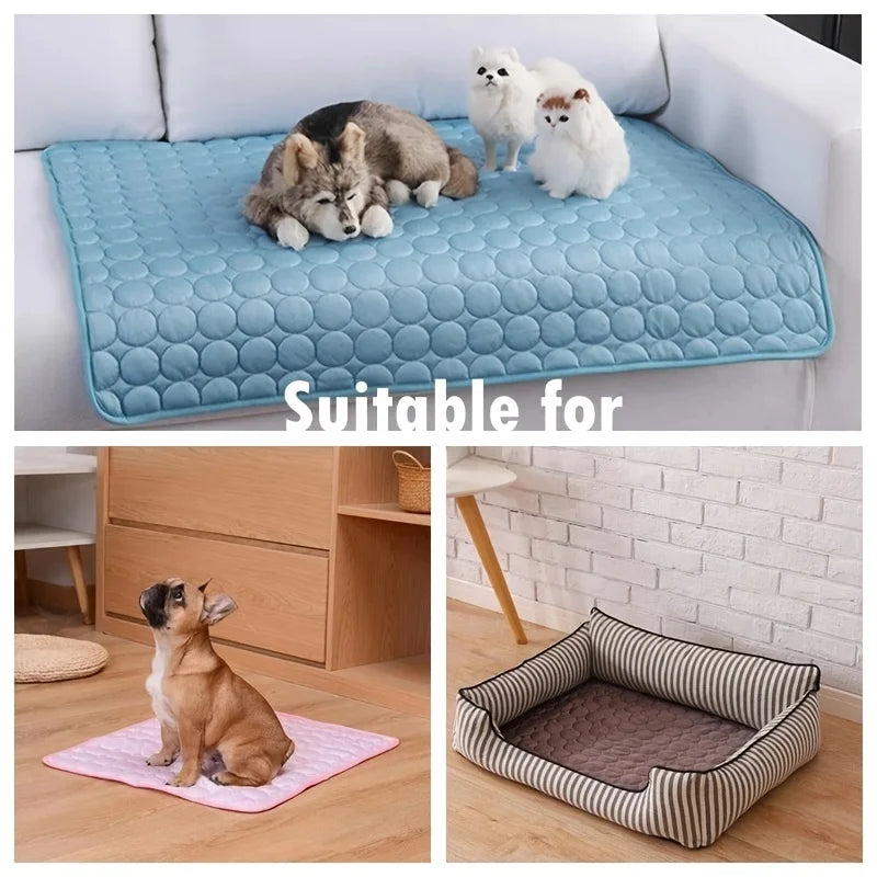 Summer Pet Cooling Mat – Dog & Cat Cooling Bed