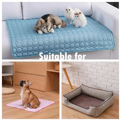 Summer Pet Cooling Mat – Dog & Cat Cooling Bed