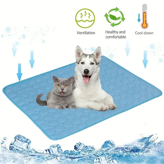 Summer Pet Cooling Mat – Dog & Cat Cooling Bed